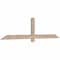 Ekena Millwork Eugene Smooth Timber Gable Bracket, Douglas Fir, 72"W x 18"H x 1 1/2"D x 3 1/2"F, 6/12 Pitch GBW072X18X0204EUG00SDF - alternate 2